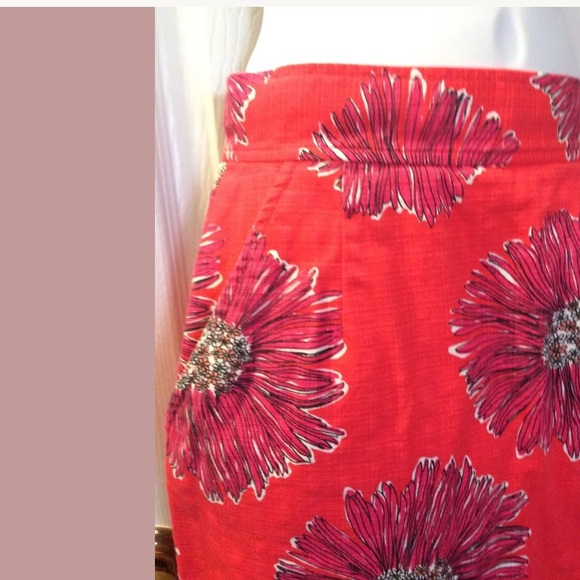 LILLY PULITZER Pencil Skirt High Waisted Floral Pink Island Bloom Style #83343 - Picture 3 of 8